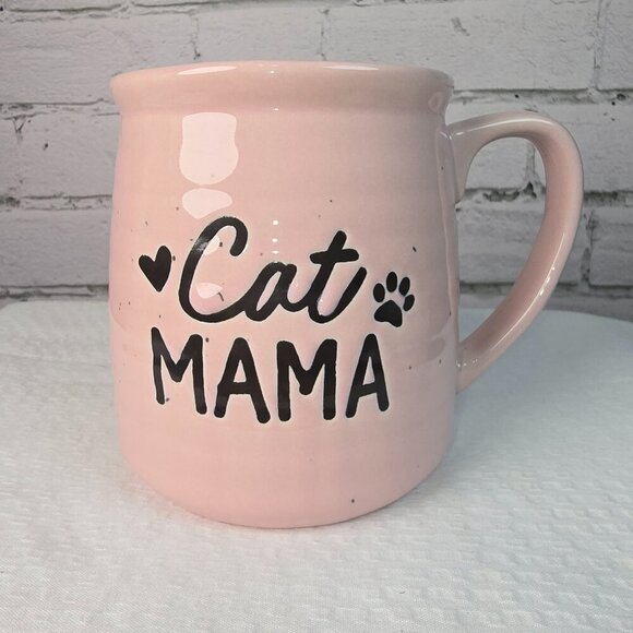 CAT MAMA0 MUG PINK BY SUNDAY MORNING OVERSIZED - Picture 1 of 6